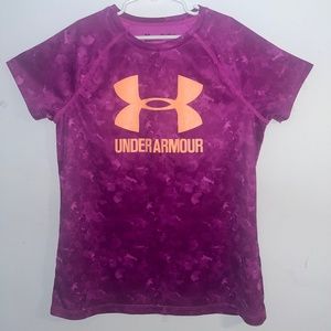 Under Armour Girls Purple T-Shirt